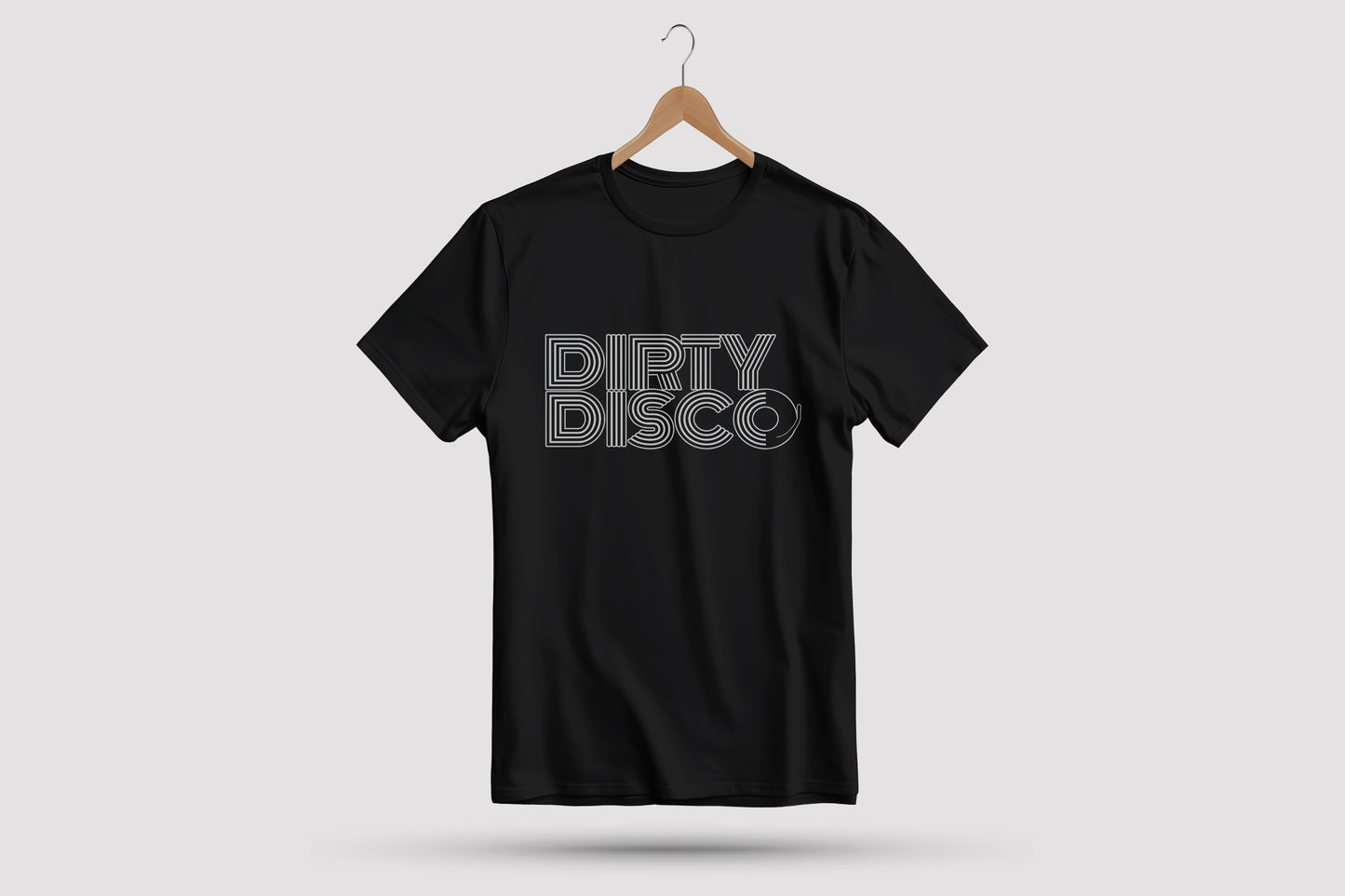 Dirty Disco Black T-Shirt White Logo